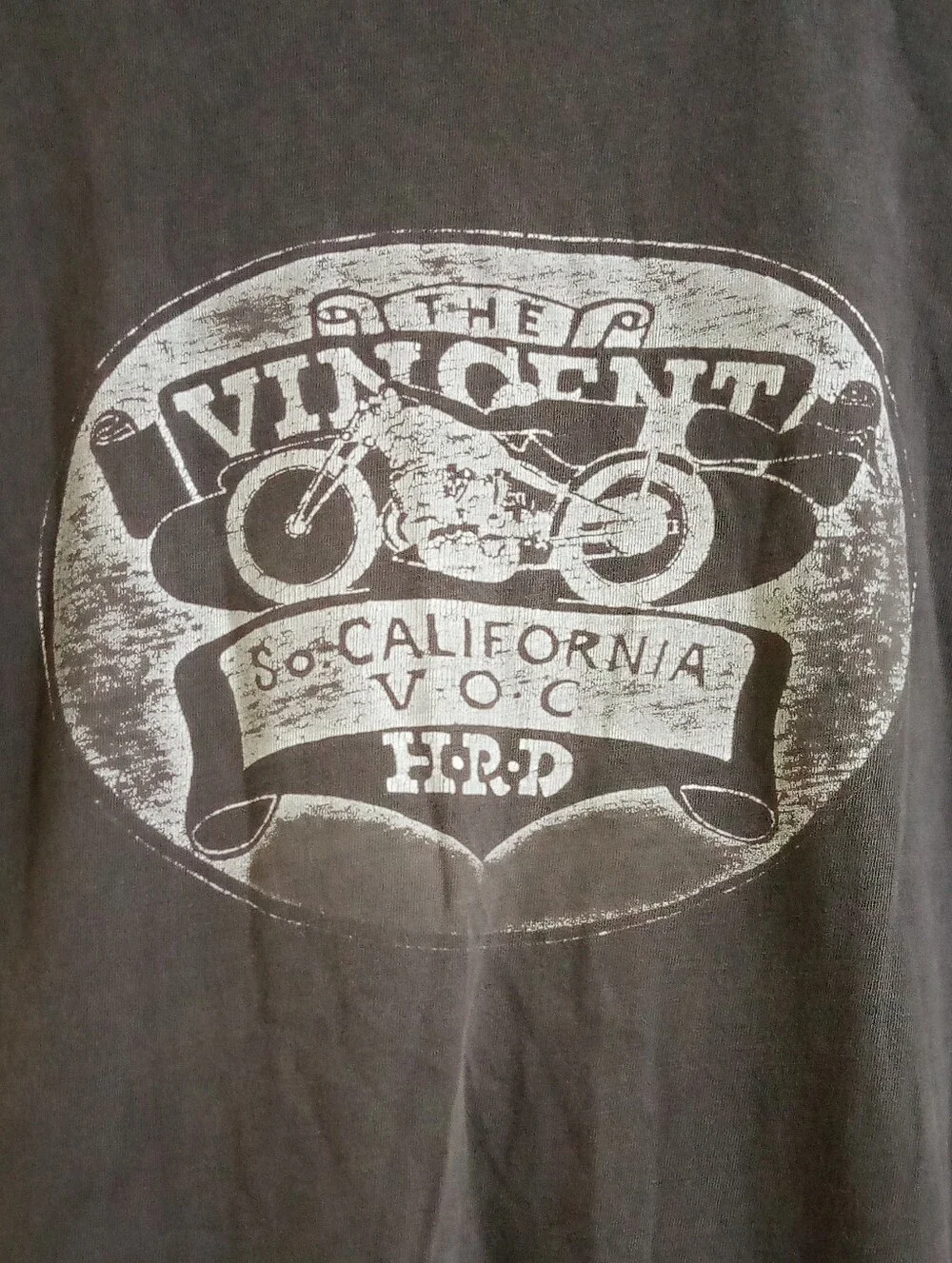 VTG 90s VUC Vincent HRD SoCal VOC Garage Company Motorcycle T-shirt - Picture 3 of 11
